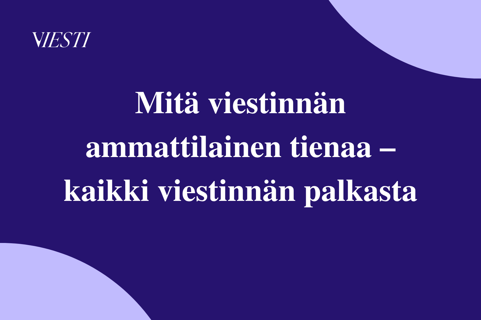 Mitä viestinnän ammattilainen tienaa vuonna 2026 – kaikki viestinnän palkasta